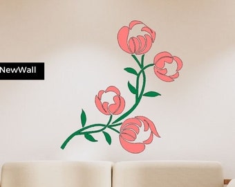 Large Rose Stencil For Walls Painting, big Flower Spray Paint Stencils, Wall Art Craft