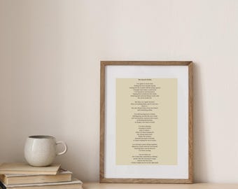 Stampa di poesie ispiratrici: La ricerca interiore - Decorazione per l'amore di sé (PDF e PNG)