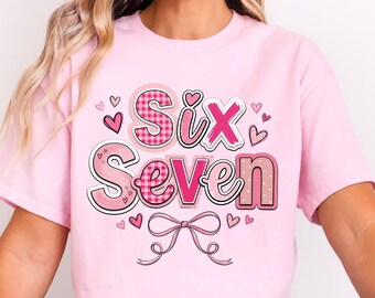 Cupid Days 67 Love Graphic T-Shirt, Funny 6 7 Valentines Day T-Shirt,6 7 Funny Number Meme T-Shirt, Valentines Day T-Shirt, Valentines Gift