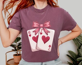 Comfort Colors Cupid Days 67 Love Graphic T-Shirt,Funny 6 7 Valentines Day T-Shirt,6 7 Funny Number Meme T-Shirt, Valentines Day T-Shirt