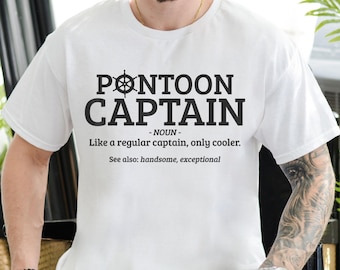 Pontoon Captain Shirt, Pontoon Captain Gift, Funny Pontoon Captain T-shirt, Boat Trip Captain Shirt, Vacation Pontoon Captain Shirt