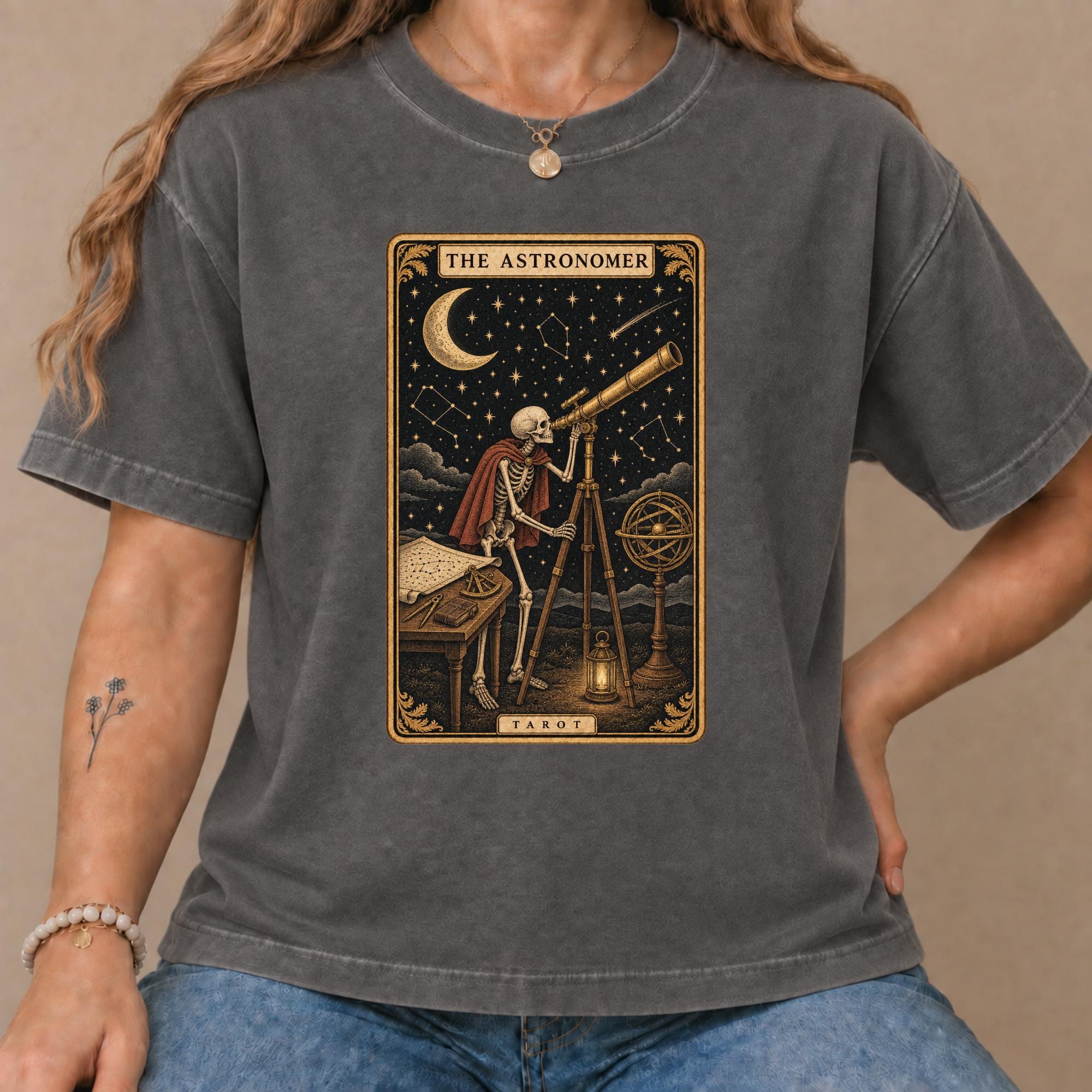 The Astronomer Tarot Card Shirt