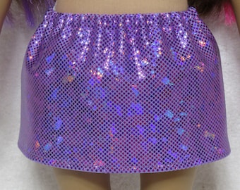 18 Inch Doll Lavender Spandex Skirt