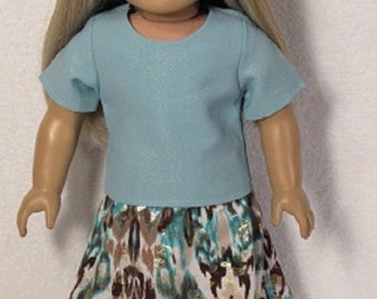 18 Inch Hi Low Skirt with Sparkle Top