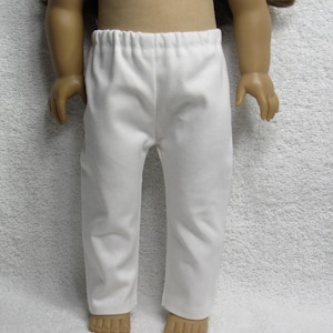18 Inch Doll White Pants