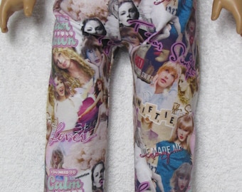 18 Inch Doll Knit Jersey Pajamas Bottoms with Taylor Swift Fabric