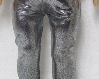 18 Inch Silver Spandex Leggings American Handmade