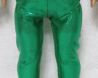 18 Inch Doll Bright Kelly Green Leggings Made of Spandex with Elastic Waist Handmade