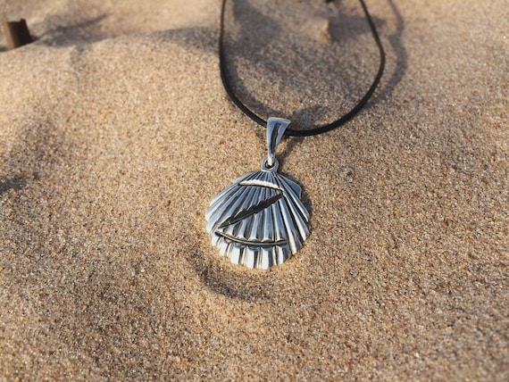 Big Z Surf's up Shell Pendant, Sterling Silver - Etsy