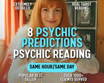 Same Hour 8 Psychic Predictions - Tarot Reading, Fast Psychic Reading, Tarot Cards Reading, Future Forecast, Detailed Life Guidance, 1 HR