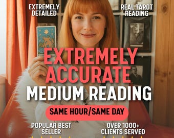 Same Hour Accurate Psychic Reading - Tarot Card Spread, Medium Reading, Blind Tarot, Fast Psychic Predictions, Career, General Reading, Love