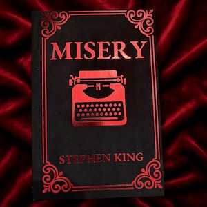 Hand-Bound Stephen King's Misery – Red Foil Hardback Edition