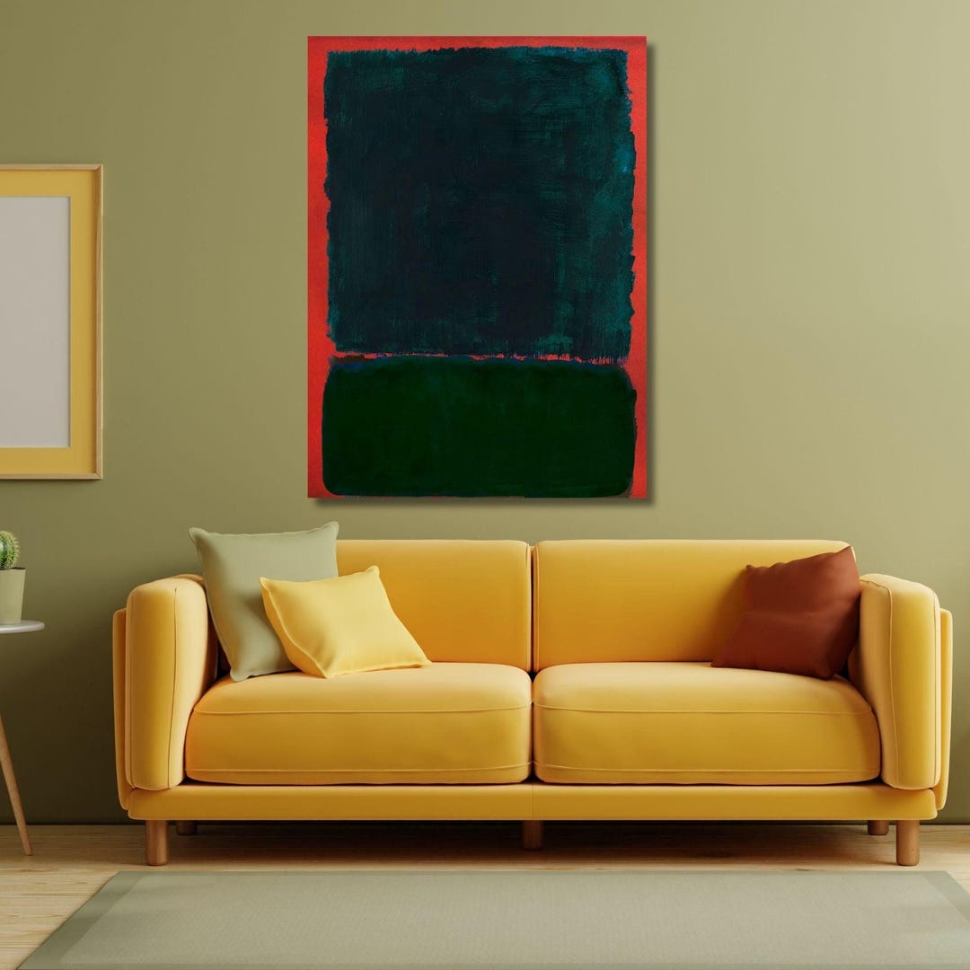 Mark Rothko Boho Canvas Design Rothko Style Poster Reproduction Print ...
