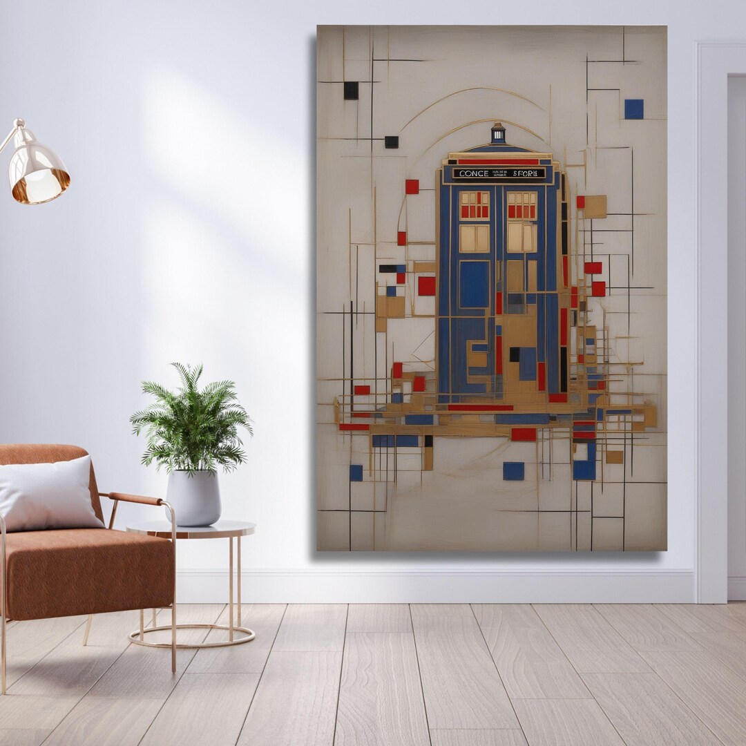 Canvas Wall Design Doctor Who TARDIS Wall Art Canvas, Van Gogh Painting ...