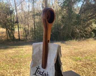 Handmade Black Walnut Scooper/Bag Clip