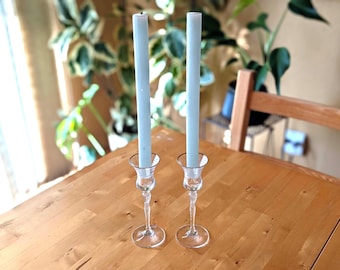 Vintage Royal Doulton Crystal Candle Holders from Austria