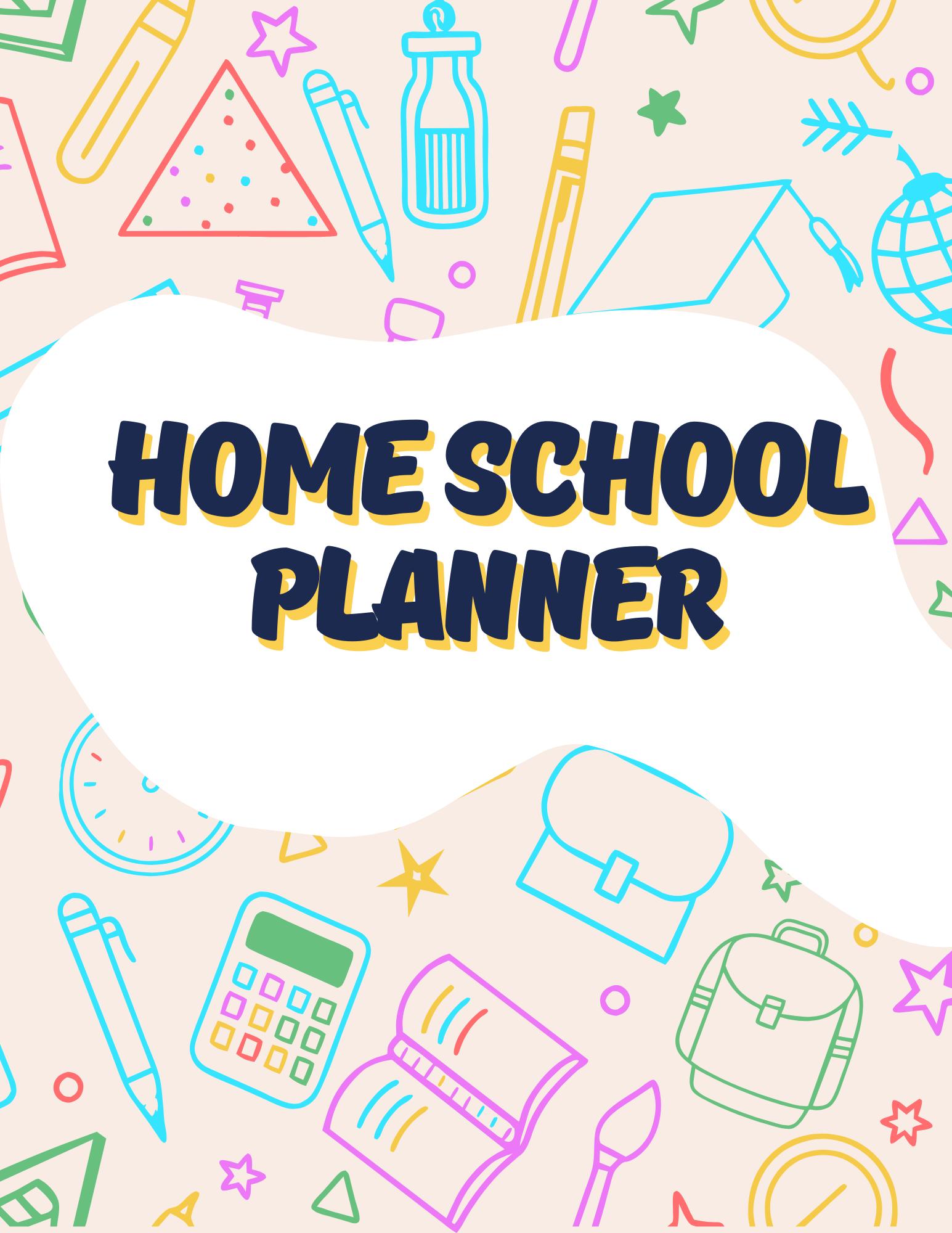 Homeschool Planner Printable – Daily, Weekly & Monthly Planning PDF ...