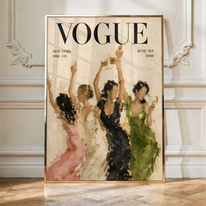 Vintage vogue poster - Etsy 日本