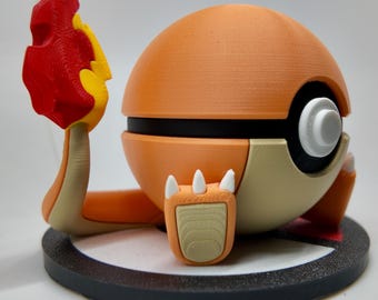 3D Printed Charmander Ball: Nostalgic Desk Toy