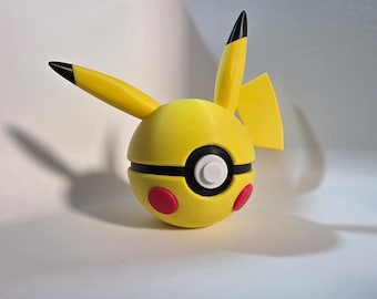 3D Printed Pikachu Ball: Nostalgic Desk Toy