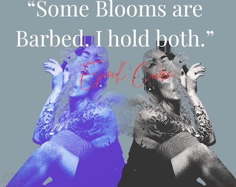 Some Blooms Are Barred - muurdecoratie, tekstprint, empowermentcitaat, typografieposter