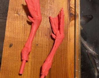 snow geese feet dead hanging