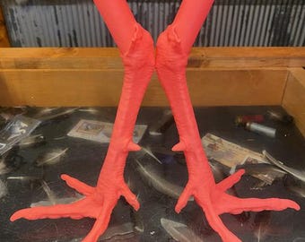 turkey artificial  feet pink taxidermy