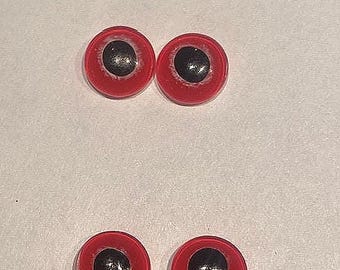 1 pair wood duck glass eyes taxidermy  supplies