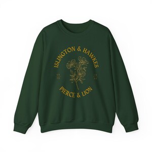 Emma M Lion Crewneck Sweatshirt Gift, Islington Hawkes Pierce Lion, Book Lover Merch, Unselected Journals of Emma M Lion, Literary Sweater zdjęcie 5