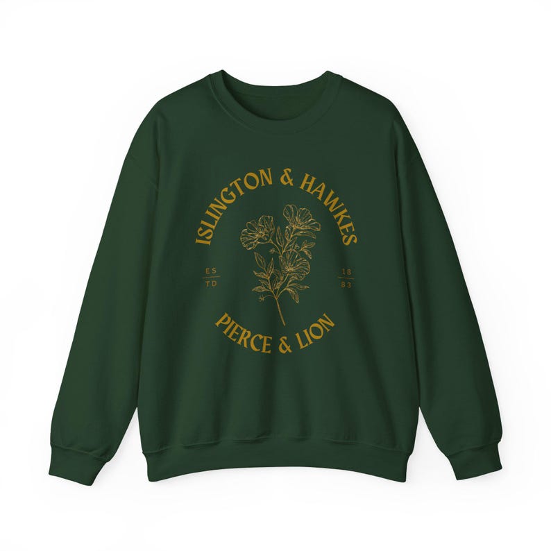 Emma M Lion Crewneck Sweatshirt Gift, Islington Hawkes Pierce Lion, Book Lover Merch, Unselected Journals of Emma M Lion, Literary Sweater zdjęcie 5