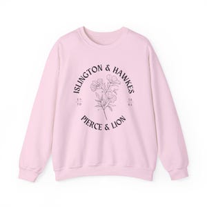 Emma M Lion Crewneck Sweatshirt Gift, Islington Hawkes Pierce Lion, Book Lover Merch, Unselected Journals of Emma M Lion, Literary Sweater zdjęcie 8