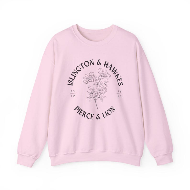 Emma M Lion Crewneck Sweatshirt Gift, Islington Hawkes Pierce Lion, Book Lover Merch, Unselected Journals of Emma M Lion, Literary Sweater zdjęcie 8