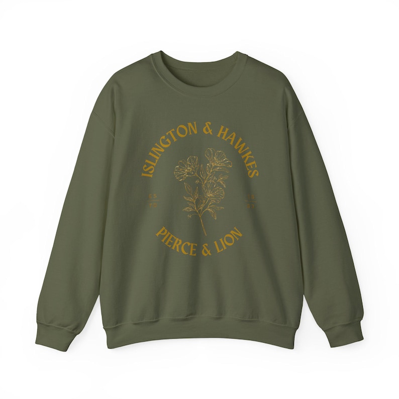 Emma M Lion Crewneck Sweatshirt Gift, Islington Hawkes Pierce Lion, Book Lover Merch, Unselected Journals of Emma M Lion, Literary Sweater zdjęcie 2