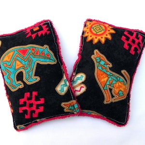 Reusable Sponges (Set of 2) - Southwest Bear & Coyote Print
