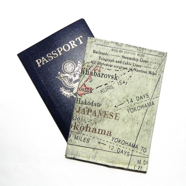 Japanese Passport Cover Etsy