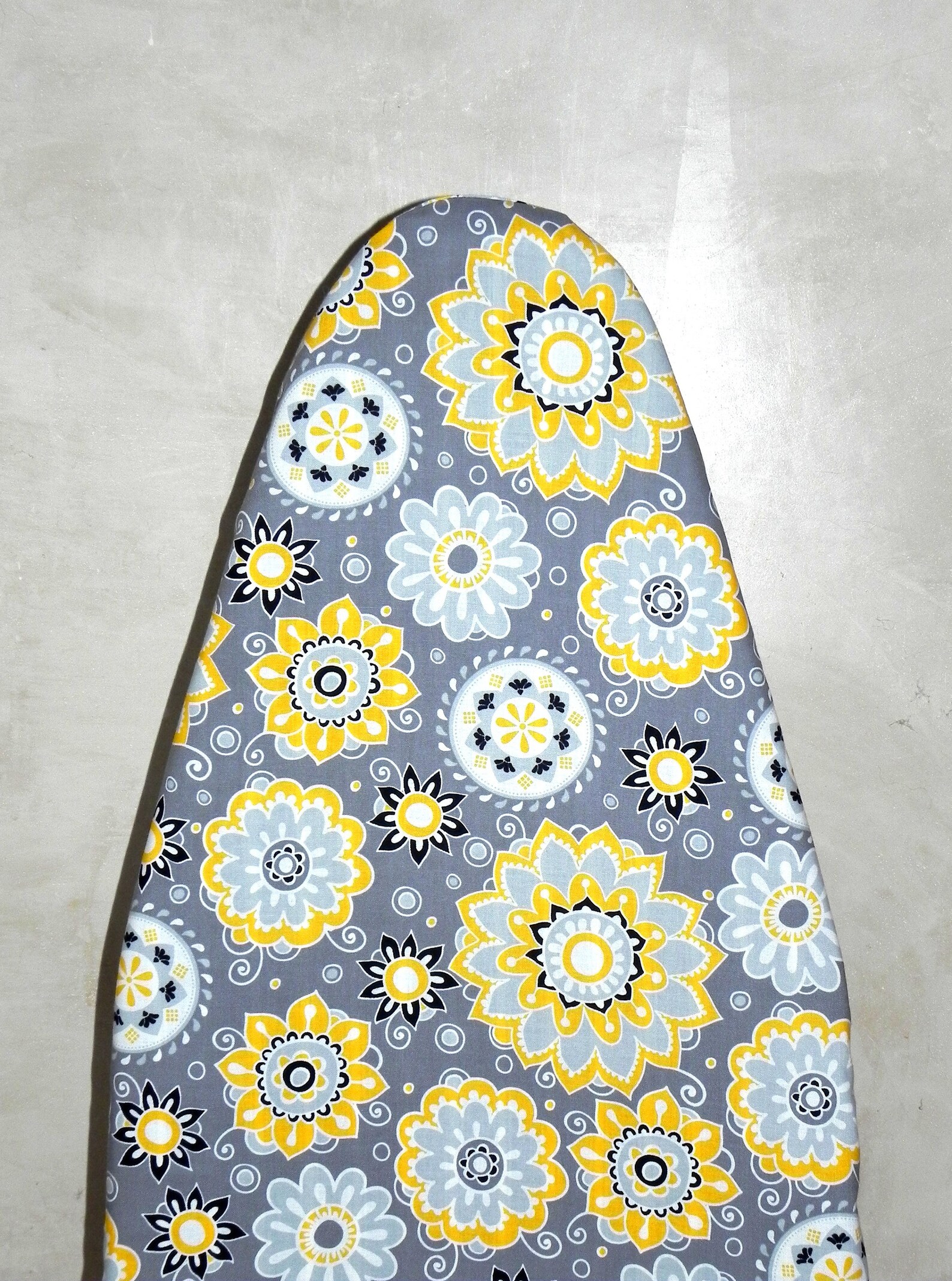 TABLETOP Ironing Board Cover Grey yellow black and white Etsy