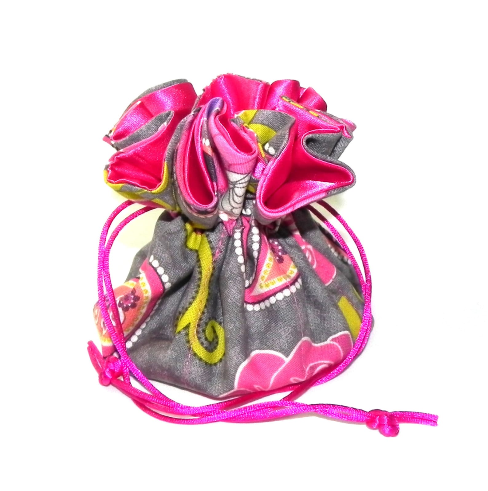 Jewelry Drawstring Travel Bag Organizer bridal Pouch Grey Etsy