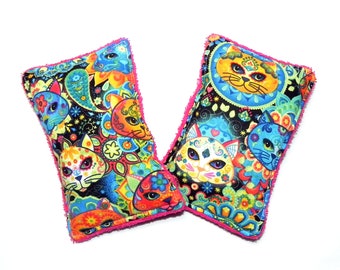 Esponjas reutilizables para platos, estropajos ecológicos para la cocina, juego de esponjas lavables, regalo para amantes de los gatos y anfitrionas, camping en autocaravana.