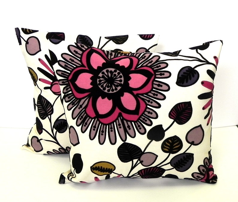 Decorative Pillow Covers. Set of Two 18x18. Black velvet Etsy