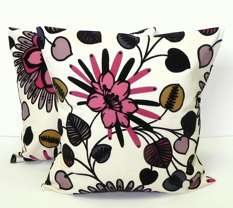 Decorative Pillow Covers. Set of Two 18x18. Black velvet Etsy