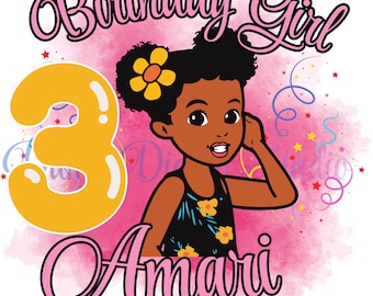 Diseño PNG para camiseta de cumpleaños inspirada en Gracie / Tercer cumpleaños / Descarga digital de archivo para sublimación