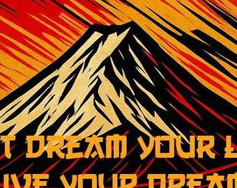 No sueñes tu vida, vive tu sueño - Calcomanía para parachoques/calcomanía de vinilo para abofetear
