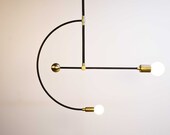 Miró - Brass chandelier - Mid century modern
