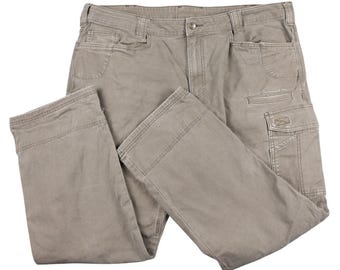 Noble Outfitters メンズ カーゴ タクティカル キャンバスパンツ カーキ サイズ 42x32 ワークユーティリティ