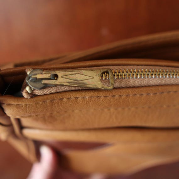 Brown Patchwork Leather Adjustable Shoulder Bag H… - image 3