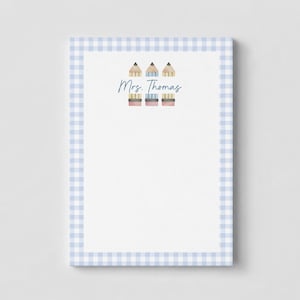 Personalized Teacher Notepad, Custom Teacher Gift, Teacher Stationery, Personalized Desk Notepad, Teacher Appreciation Gift