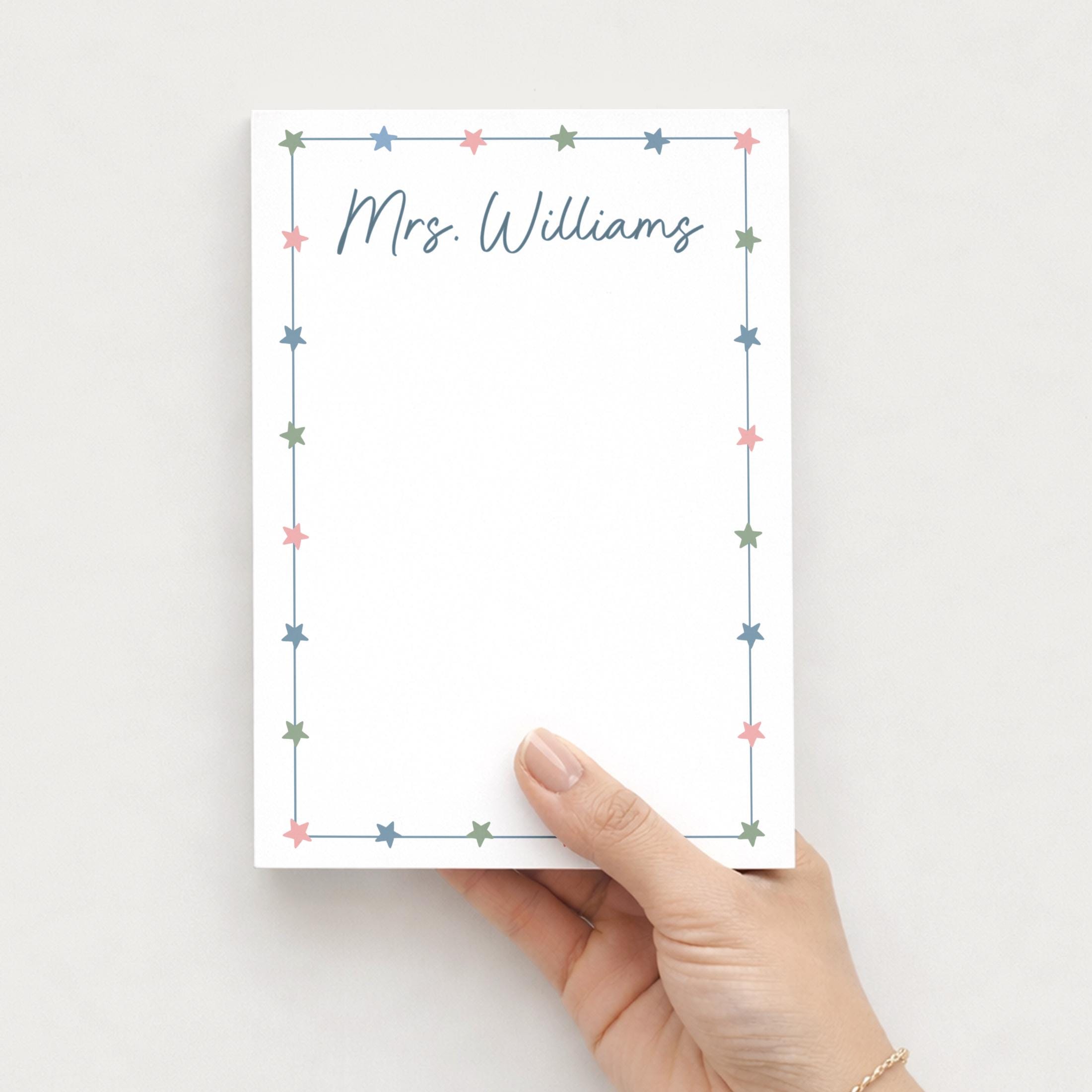 Personalized Teacher Notepad, Teacher Appreciation Gift, Custom Name ...