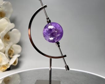 Silver Adjustable Globe Astrology Sphere Stand – Elegant Display for Crystal  Decorative Spheres