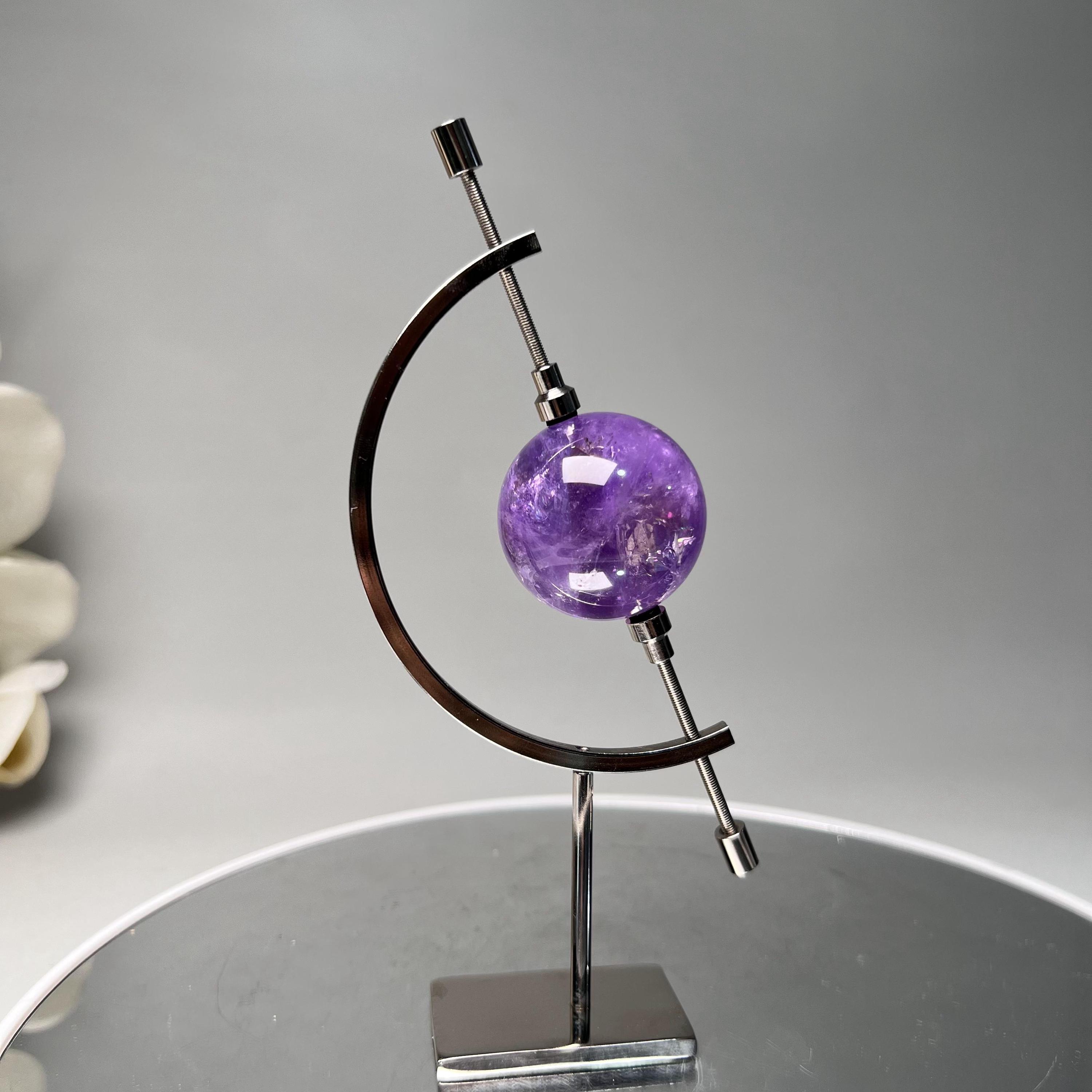 Silver Adjustable Globe Astrology Sphere Stand – Elegant Display for ...