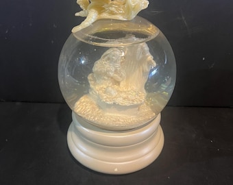 Vintage Summit Collection Musical Snow Globe: Silent Night Fairy Angel (7.5 Inch)